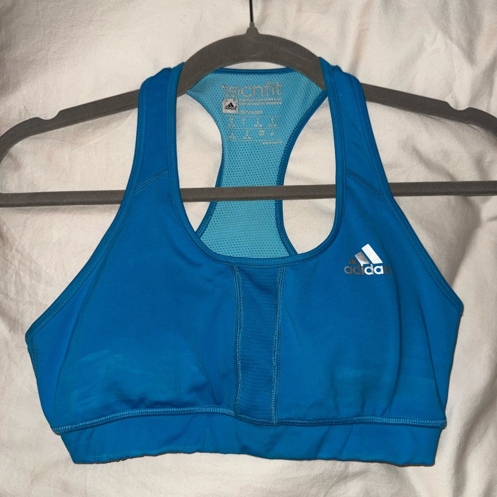 Adidas Women's Vibrant Blue Sports Bra